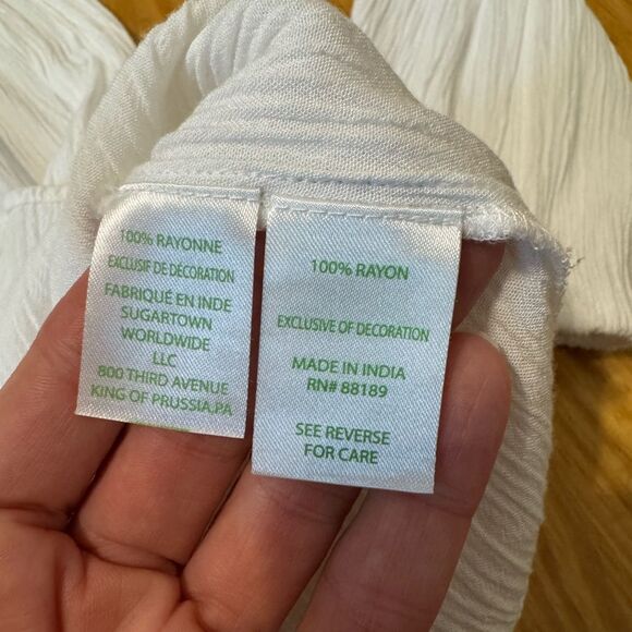 Lilly Pulitzer Dahle Gauze Embroidered Tunic Top Women’s Small Beach Coastal - Picture 8 of 10